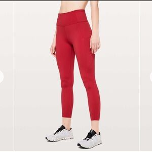 Lululemon Fast & Free 7/8 Tight II *Non-Reflective Nulux 25"
D.Red size 4 W5BXQS